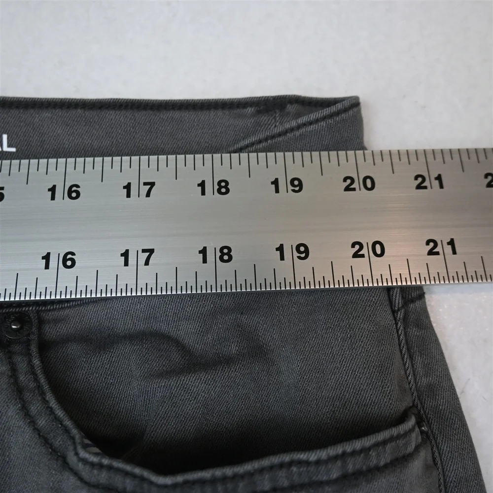 Mugsy 42x30 Gray Stretch Denim Beans Casual Slim Taper Mens Jeans